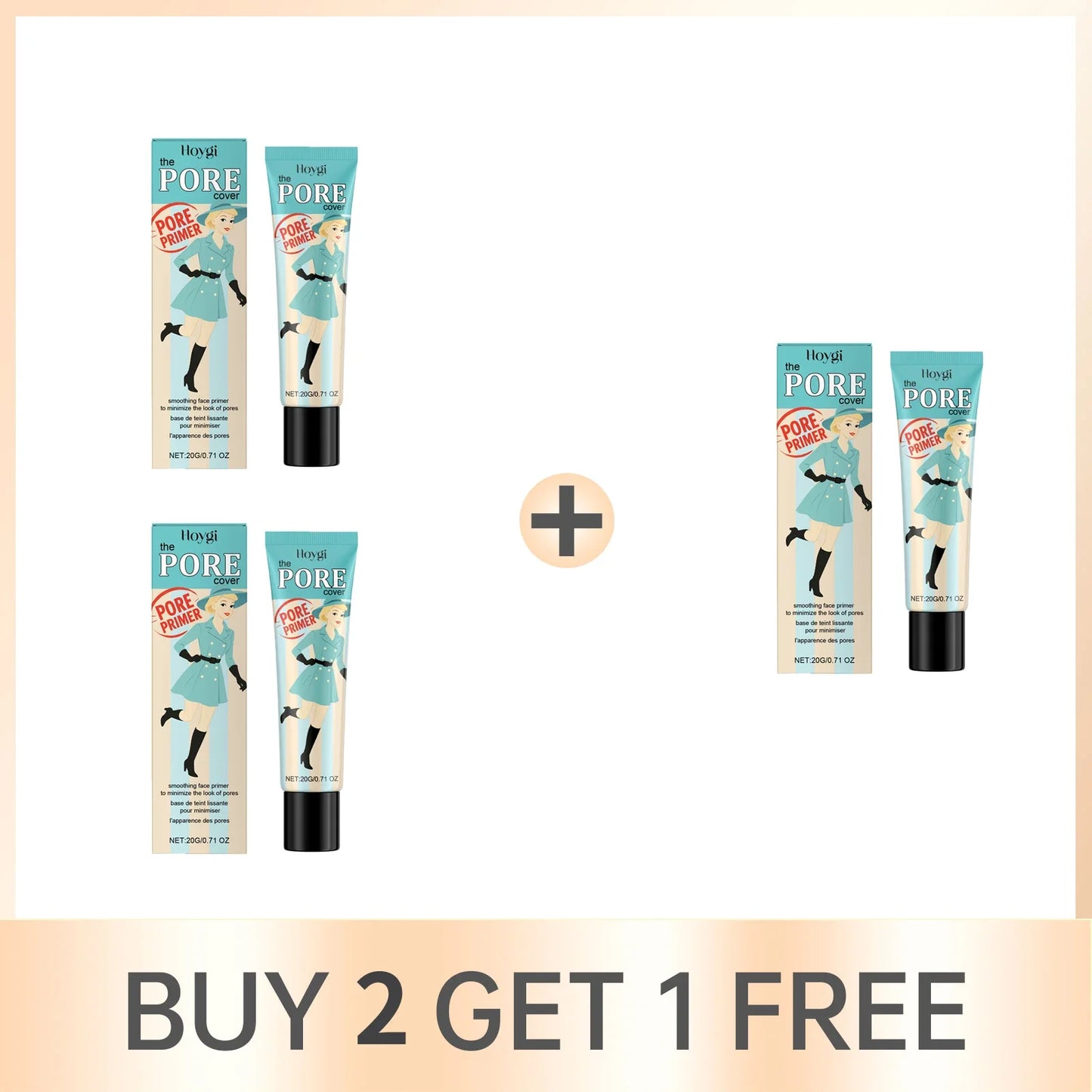 Hoygi Pore Cover Primer – Oil Control & Pore Minimizing 20g