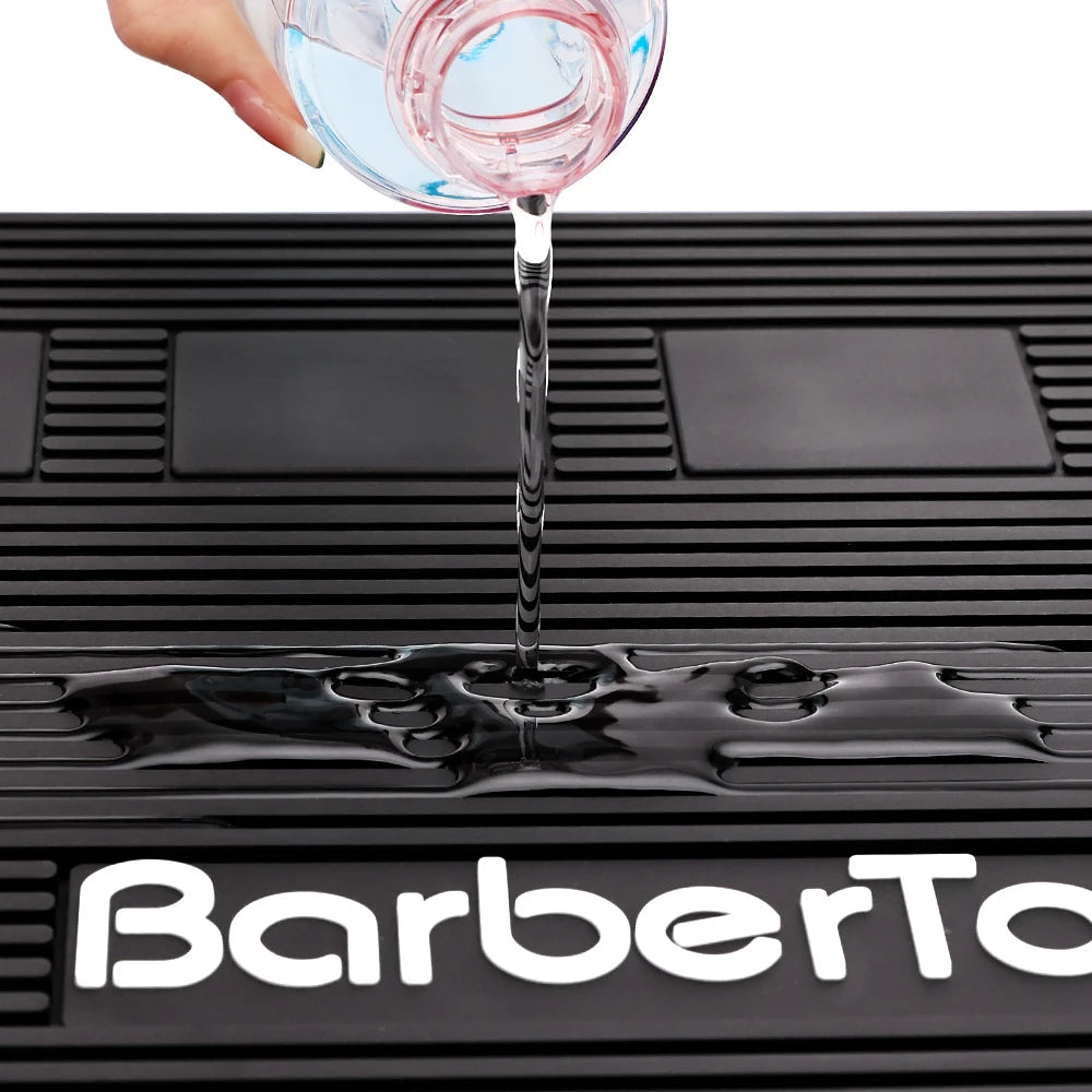 Barber Soft Silicone Magnetic Tray Hairdressing Antiskid Waterproof Flexible Rubber Storage Mat Salon Clippers Scissors Tools Peaceful Pleasures Health and Wellness