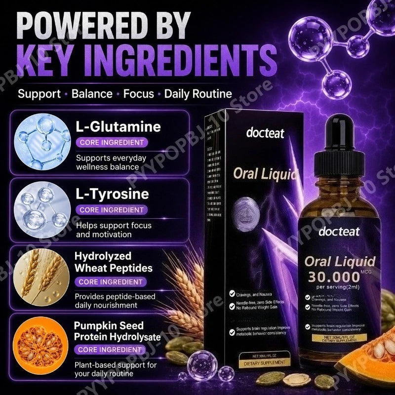 L-Glutamine & L-Tyrosine Liquid Drops | Amino Acid Supplement