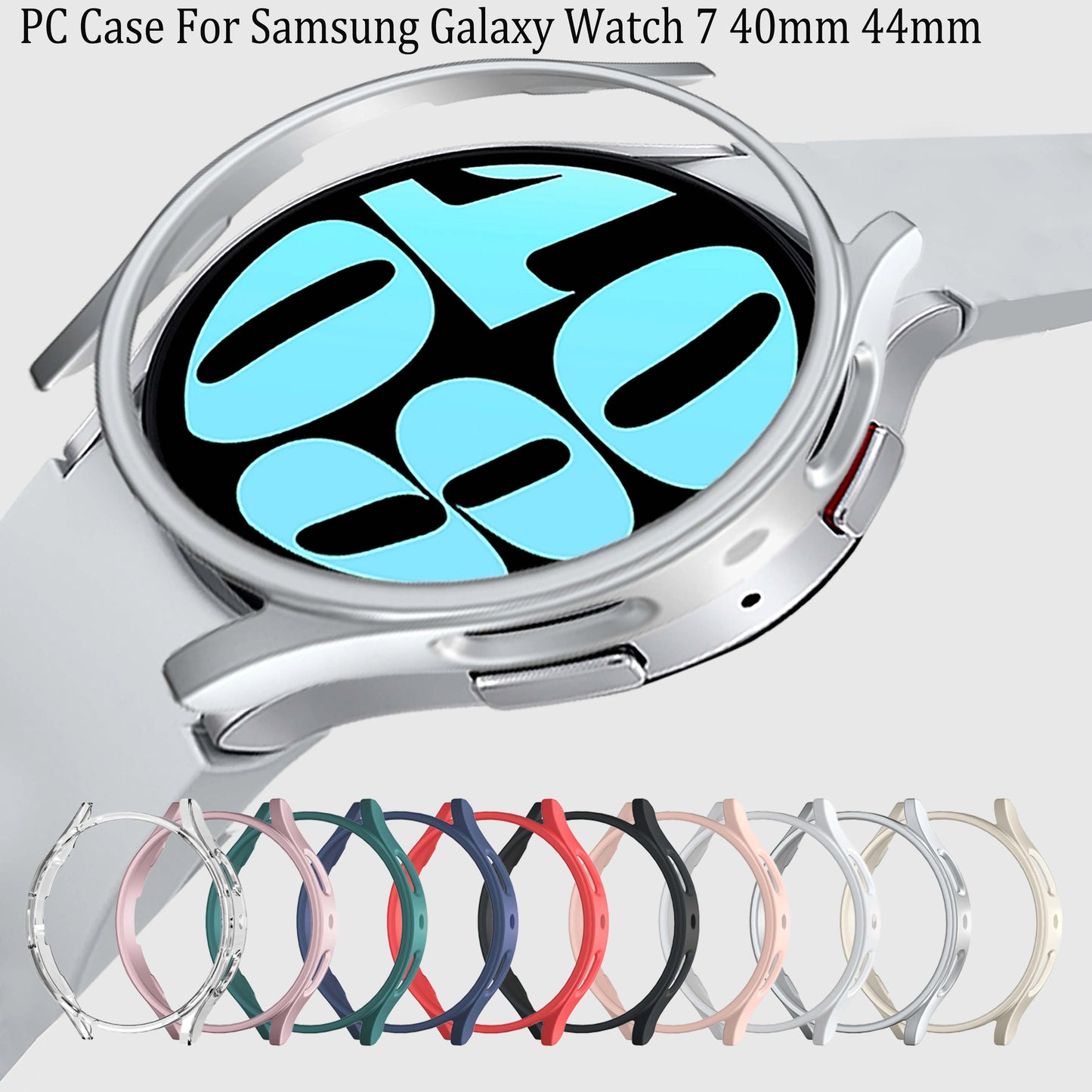 Samsung Galaxy Watch 7 Hard PC Case – 40mm & 44mm Protector