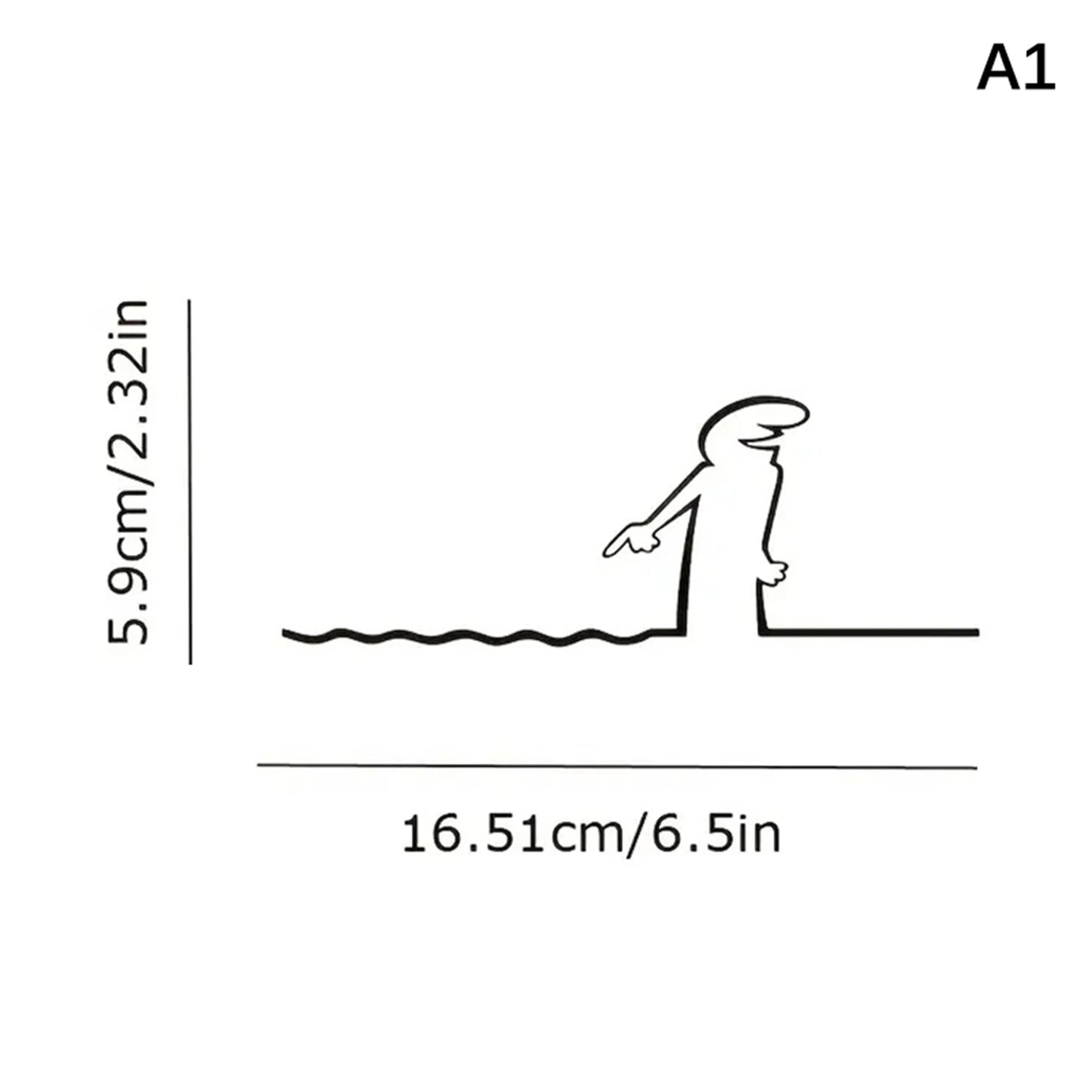 La Linea Line Art Wall Sticker Minimalist Self-Adhesive Waterproof Decal For Walls, Doors, Glass, Cars Home And Car Decoration Peaceful Pleasures Health and Wellness A1