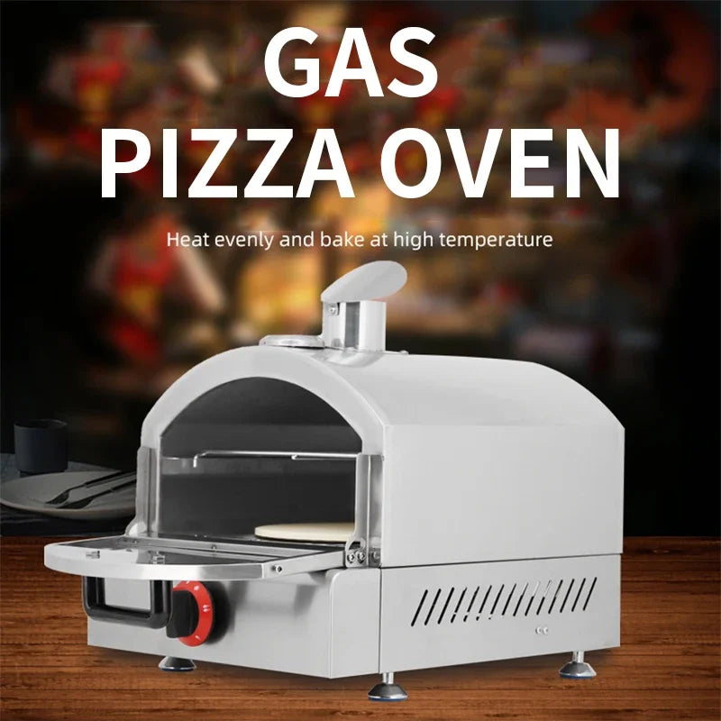 NP-14 14-Inch Portable Propane Pizza Oven | Auto-Rotating Stone