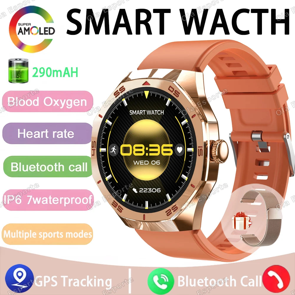 Ola Esporte 2025 Smart Watch – Bluetooth Call & Fitness Tracker