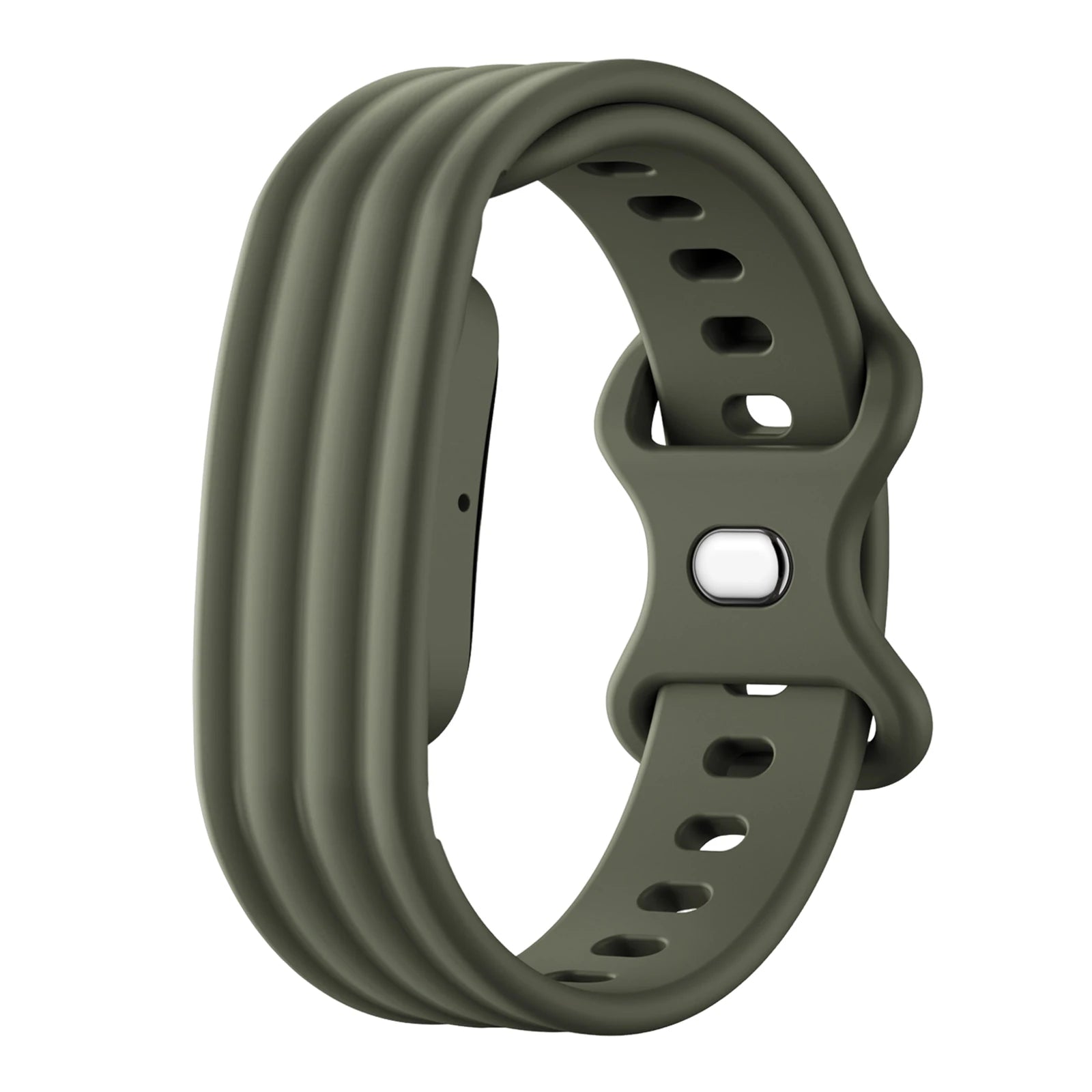 Silicone Sport Band For Google Fitbit Air Portable Fitness Tracker Band Adjustable Buckle Replacement Straps for Everyday Wear Peaceful Pleasures Health and Wellness Dark Olive large 283mm