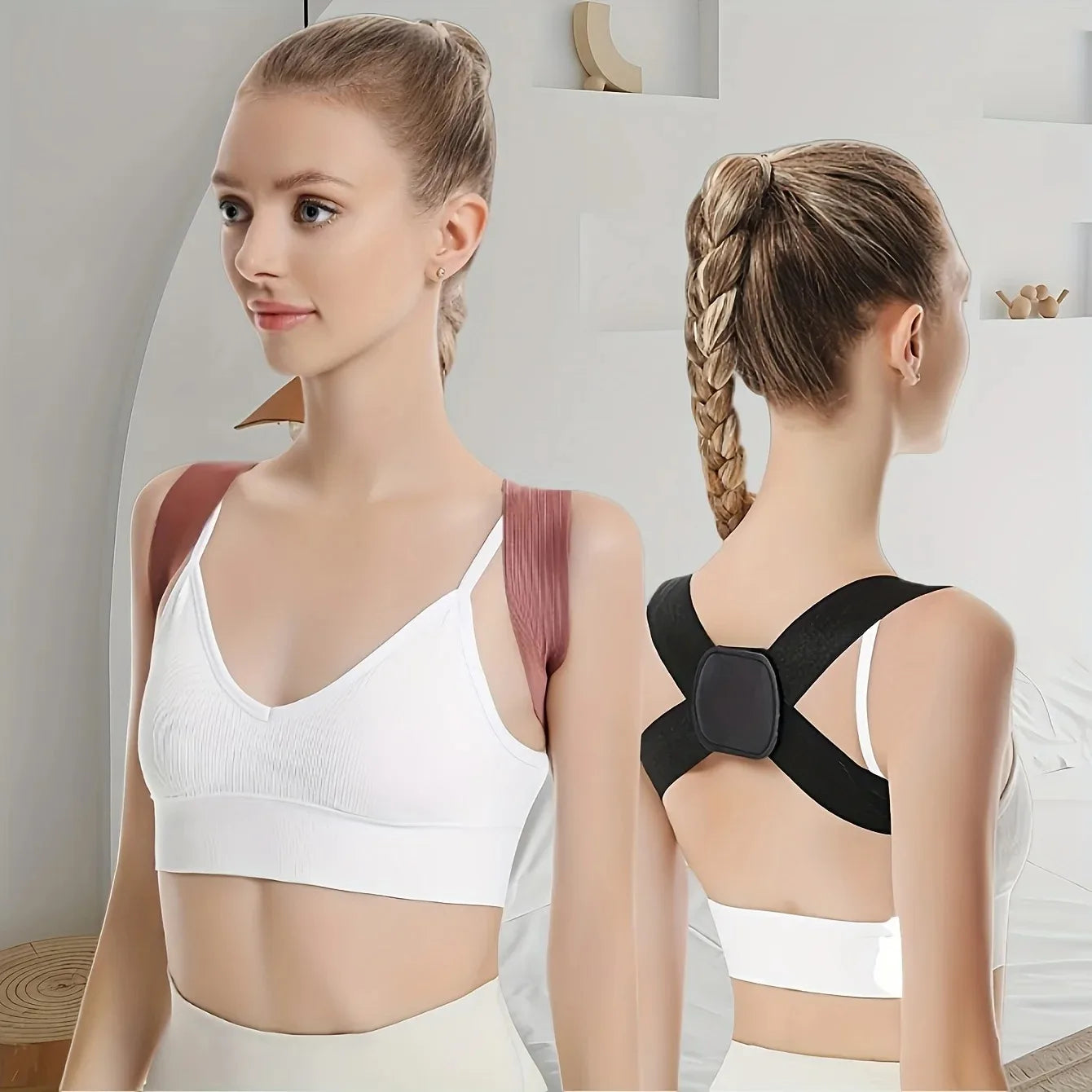 Ladies' breathable invisible posture corrector - fashionable and comfortable back support accessory Peaceful Pleasures Health and Wellness