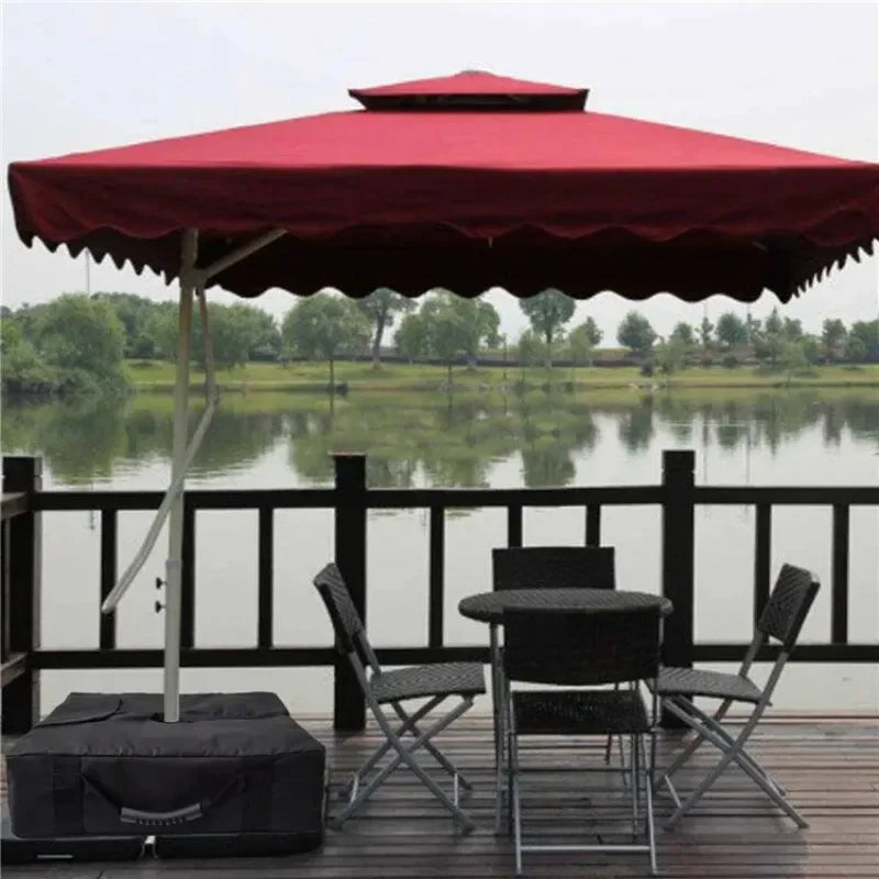 Heavy-Duty Detachable Windproof Sandbag Base Stand for Portable Outdoor Patio Umbrellas Peaceful Pleasures Health and Wellness