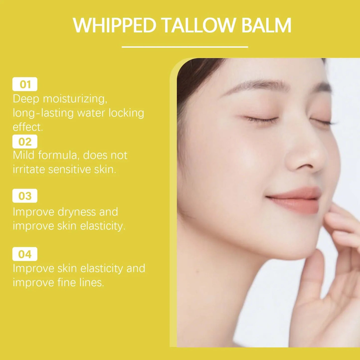 Whipped Tallow & Bee Venom Face Cream – Firming Moisturizer