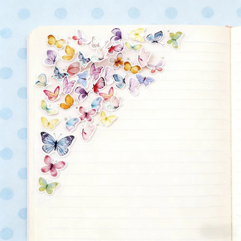 1 Box Butterfly Decoration Stickers Scrapbooks Labels Diaries Magazines Photo Albums DIY Crafts Stationery Peaceful Pleasures Health and Wellness