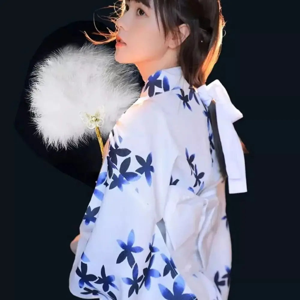 Fluffy Feather Fan with Tassels – Foldable Dance & Photo Prop