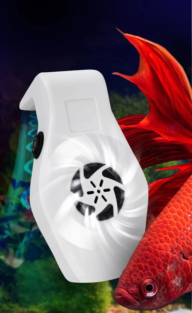 Wall-Mount Aquarium Cooling Fan | USB Fish Tank Air Chiller