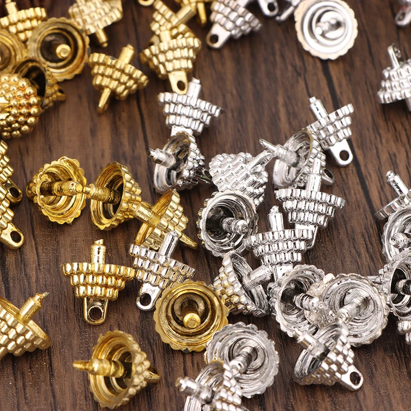 Christmas Ball Cap Pendant Holders 50/100pcs – Silver & Gold