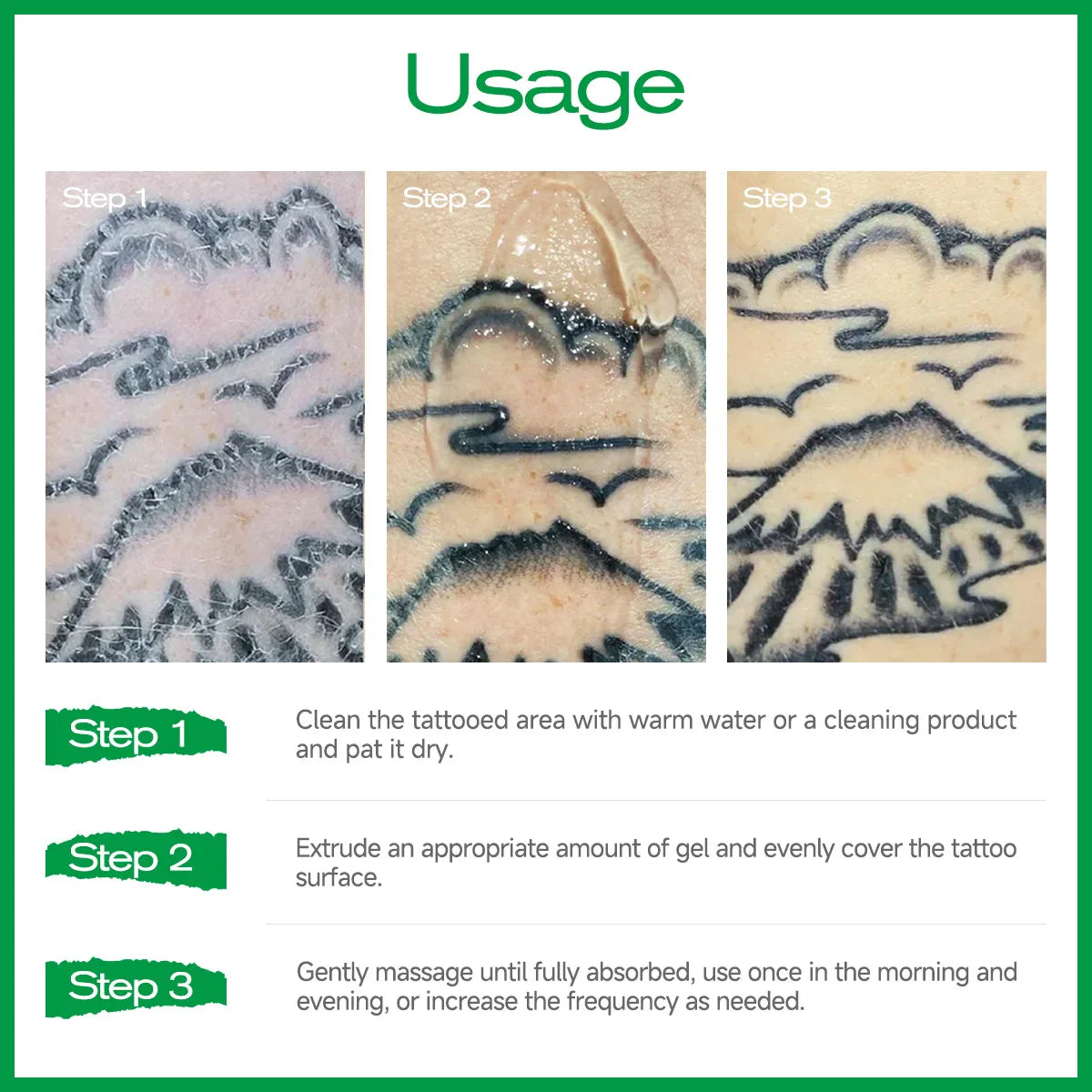 Tattoo Aftercare Moisturizing Gel – Color Fixation & Nourishing