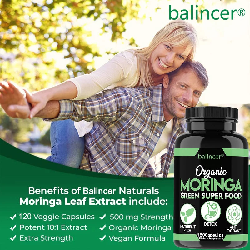 Nutritional Moringa Capsules - Moringa Supplement Capsules, Supports Energy, Skin Health, Gut Health, Antioxidants Peaceful Pleasures Health and Wellness