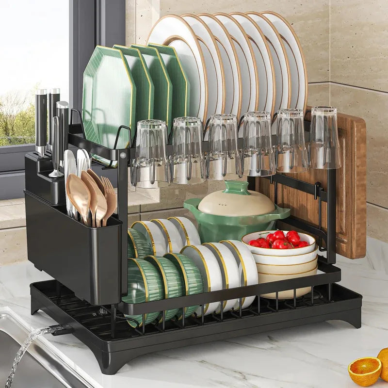 Stainless Steel Dish Rack – Hygienic Space-Saving Kitchen Organizer