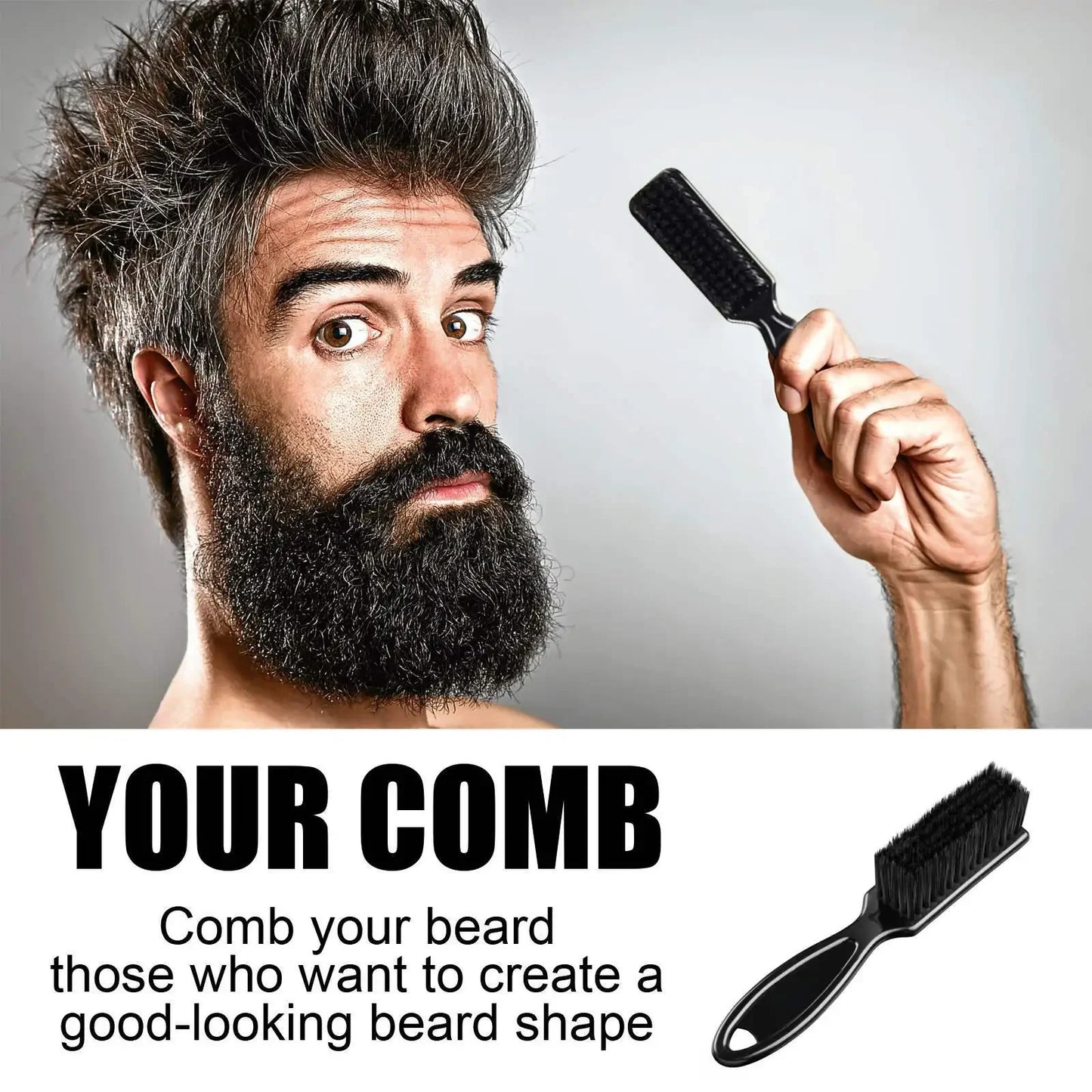 Boar Bristle Beard Brush & Comb Set for Men – Anti-Static Peaceful Pleasures Health and Wellness
