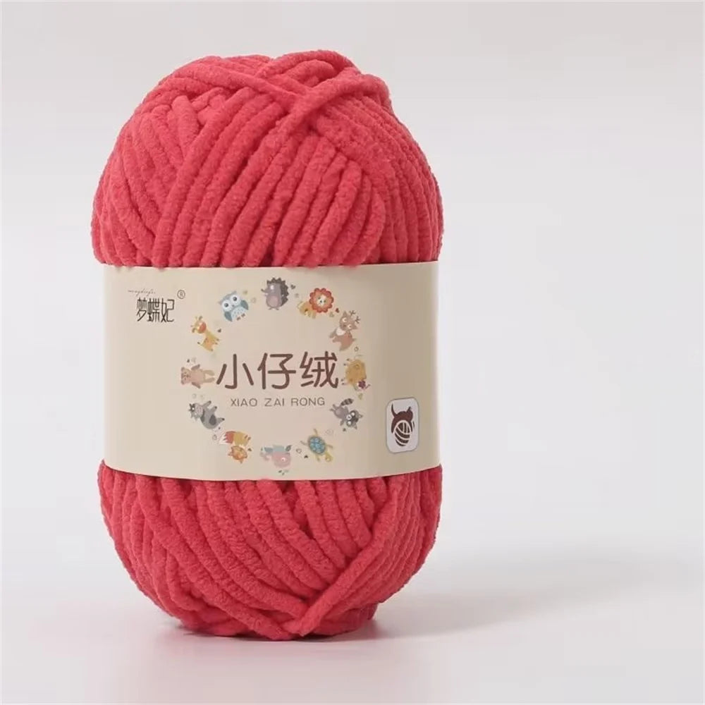 50g Milk Cotton Chunky Yarn – Soft Velvet Knitting & Crochet