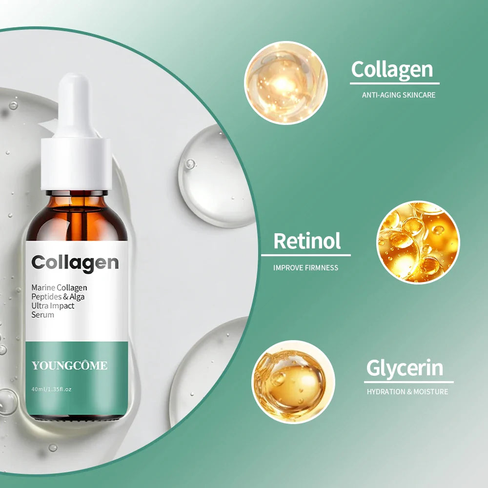 Marine Collagen & Hyaluronic Acid Firming Facial Serum | YOUNGCOME