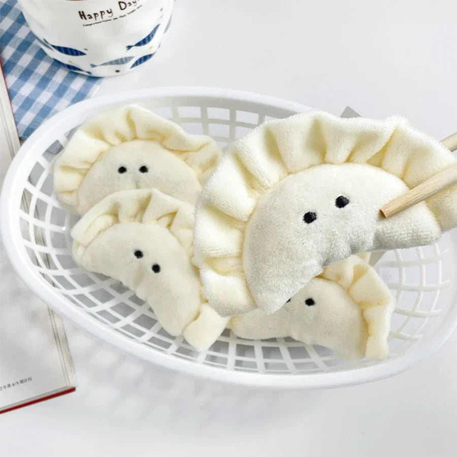 Cute Dumplings Pendants Creative Simple Small Hanging Decoration Cartoon Fashion Bags Dumplings Keychains Pendants and Figurines Peaceful Pleasures Health and Wellness