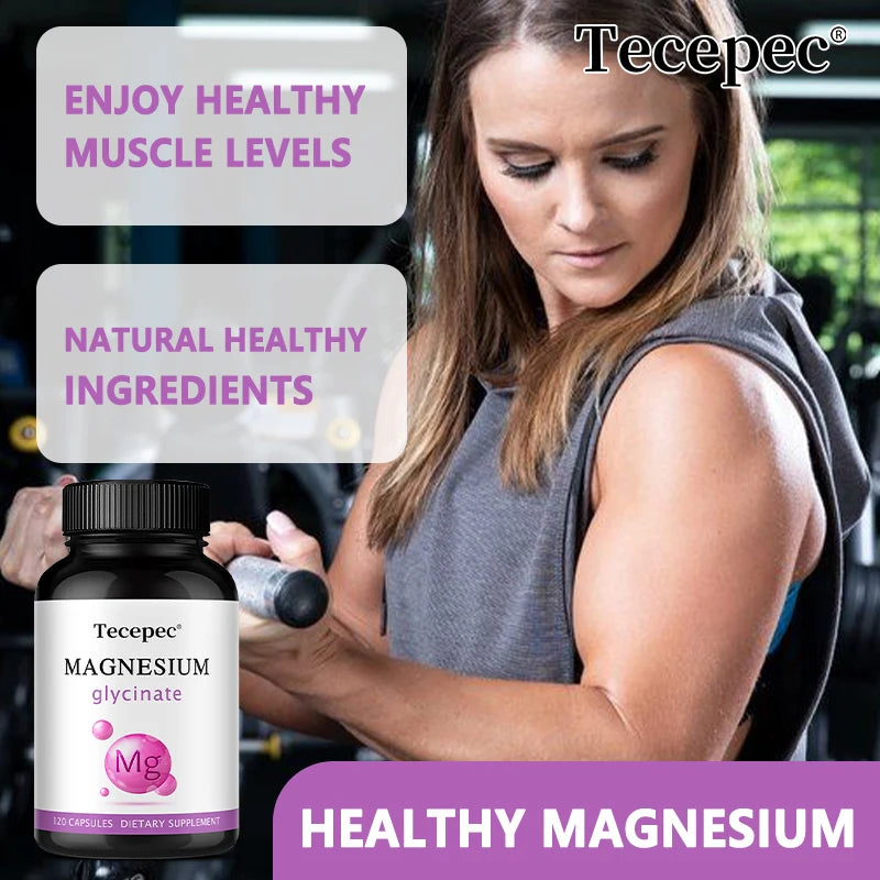 Magnesium Glycinate 1000mg (Equal to 200mg Magnesium) - Pure Magnesium Glycinate Capsules,Chelated for Maximum Absorption Peaceful Pleasures Health and Wellness