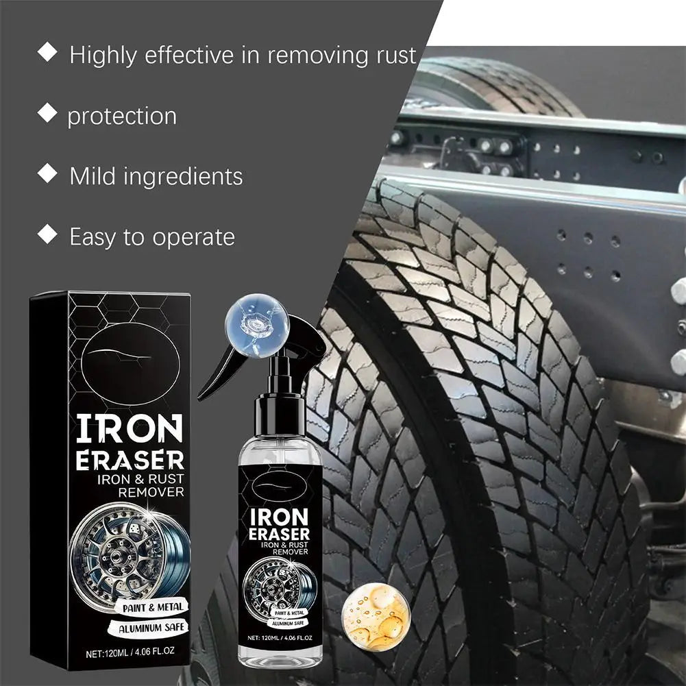 Universal Rust Remover Revitalizing Spray for Car Wheels & Metal Surfaces, Strong Decontamination, Smooth & Reliable Peaceful Pleasures Health and Wellness