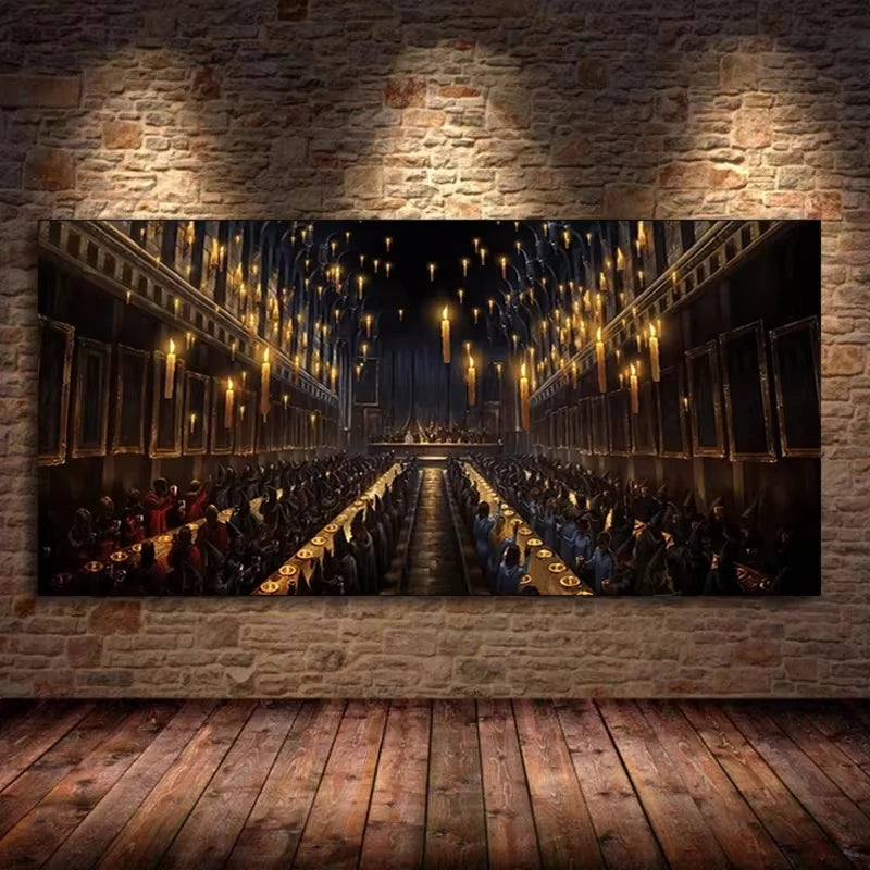Harry Potter Hogwarts Owl Canvas Wall Art | Kids Room Decor