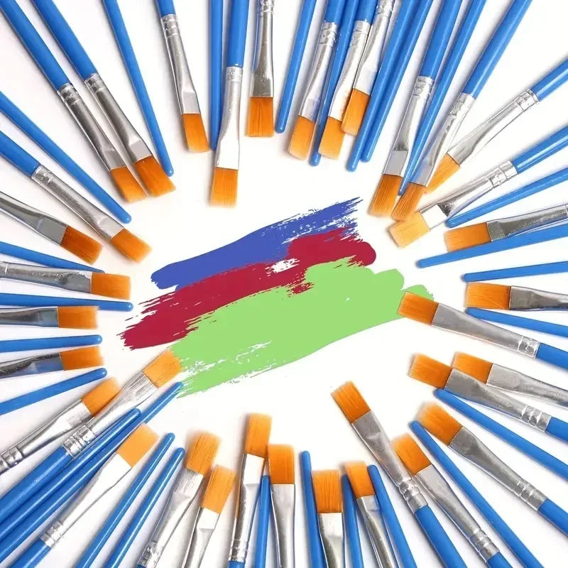 Nylon Paint Brush Set 2–20 Pieces | Art & Craft Brushes