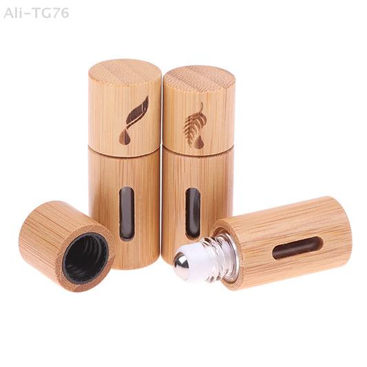 3ml Bamboo Roll-On Bottle | Essential Oil Aromatherapy Roller Aromatherapy Roller Bottle Peaceful Pleasures Health and Wellness