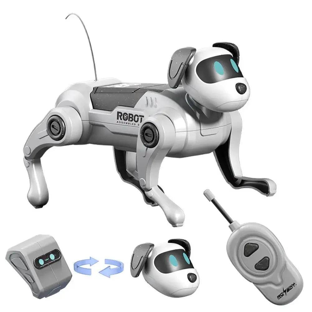 Robot Dog Toys DIY Assembly Remote Control Walking Climbing