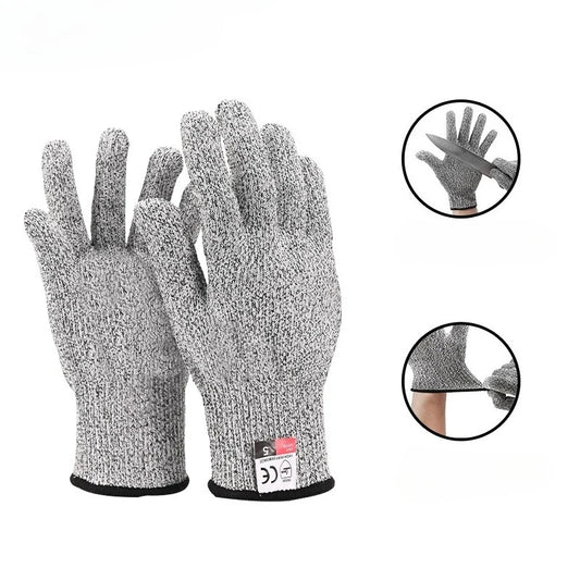 Level 5 Cut-Resistant Work Gloves – Anti-Slip HPPE Safety Cut-Resistant Gloves Peaceful Pleasures Health and Wellness
