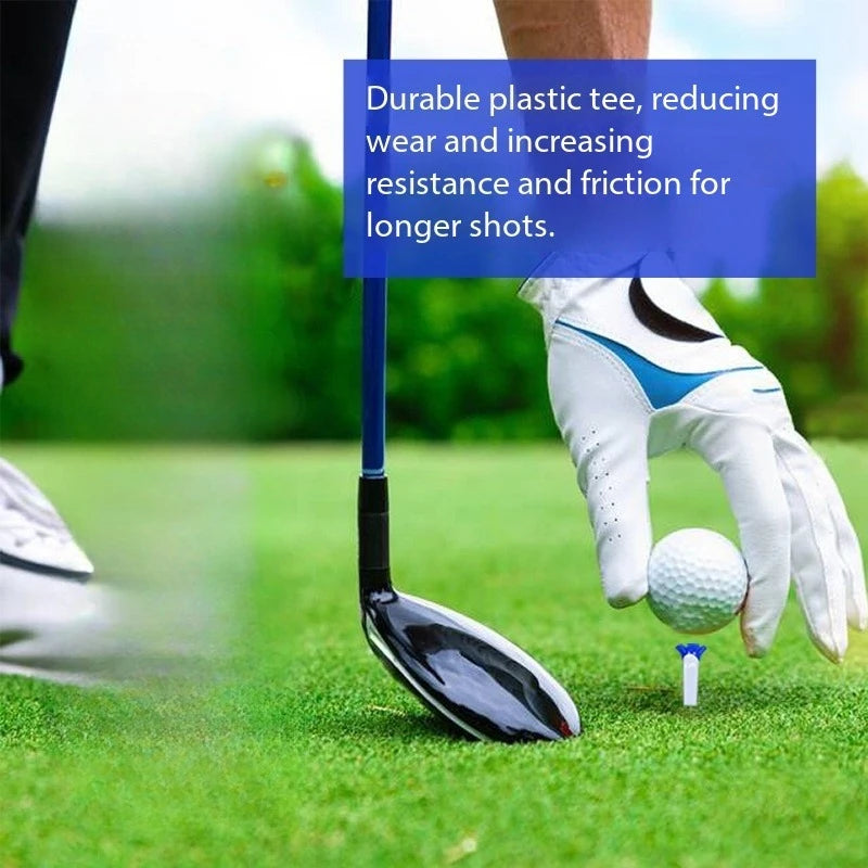 Plastic Golf Tees Soft Rubber Top | Multi-Color Multi-Height Golf Tees Peaceful Pleasures Health and Wellness