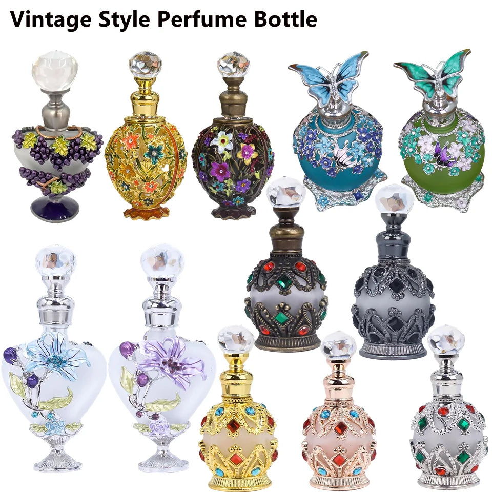 Crystal Vintage Refillable Perfume Atomizer Bottle 5–25ml