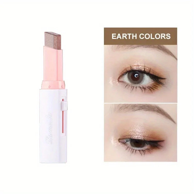 Two-Color Gradient Eye Shadow Stick – Long-Lasting 3D Look