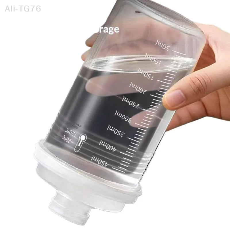 3-Pack 450ml Sealed Storage Jars with Measurement Scale