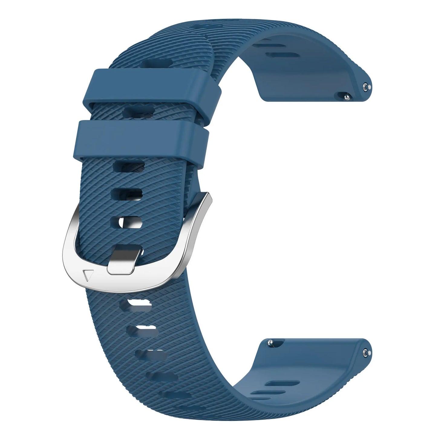 18mm Silicone Band for Garmin Forerunner 255S 265S | Quick Release Peaceful Pleasures Health and Wellness Blue