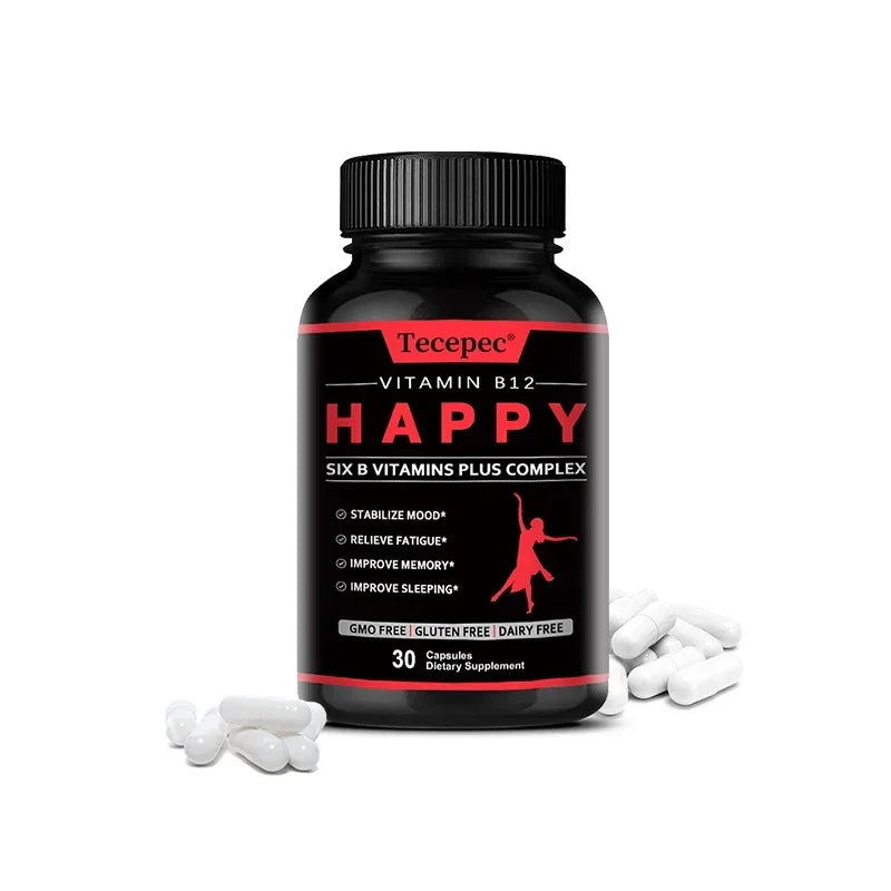 Vitamin B12 – Dietary Supplement, Supports Energy Metabolism, Mental Clarity, and Nervous System Health – Easy To Swallow Peaceful Pleasures Health and Wellness 30 count-1 bottle