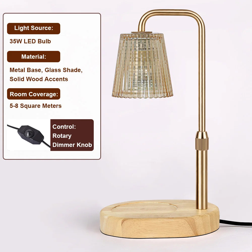 RUNTOIN 35W Dimmable Candle Warmer Lamp – Adjustable Height