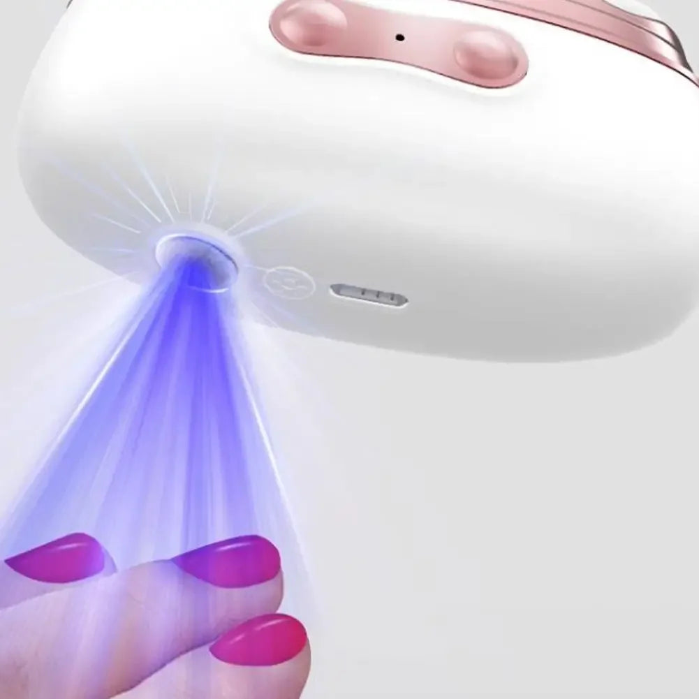 4-in-1 Electric Nail Clipper Automatic Nail Trimmer - Nail Grinder & Polisher with UV LED Lamp Manicure Pedicure Nail Care Tool Peaceful Pleasures Health and Wellness