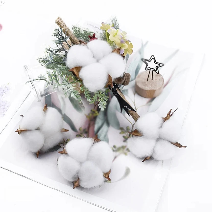 Artificial Cotton Flower Balls 50/100 Pcs – Wedding & Home Decor