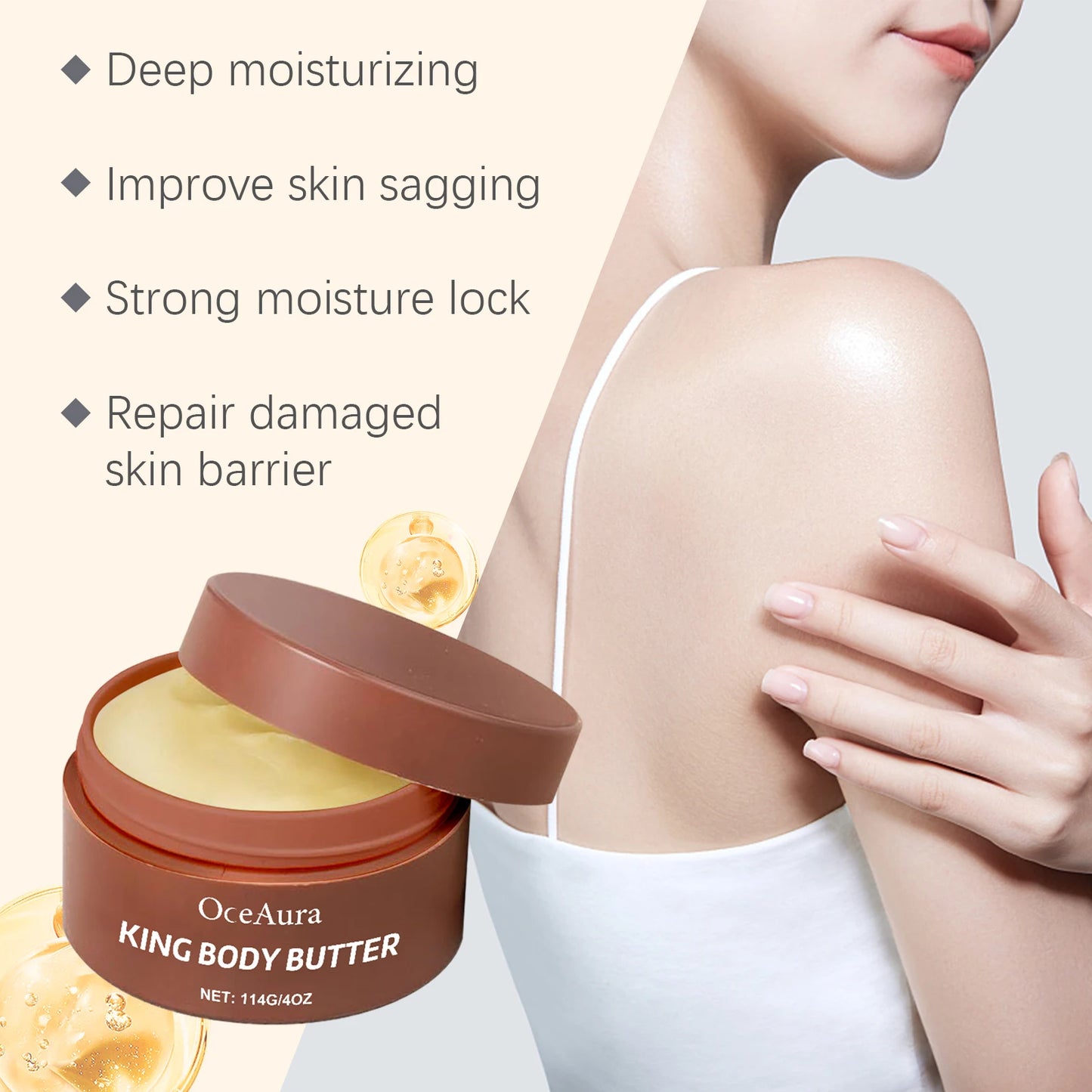 Shea Butter Body Cream – Deep Moisture for Dry & Rough Skin