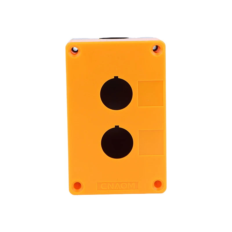 New 22mm Installation Aperture Waterproof Dust-proof LA38Lay 37X B2 Button Switch Control Box 1/2/3/4/5 Hole Height 65mm Peaceful Pleasures Health and Wellness 2 Hole as pic Yellow