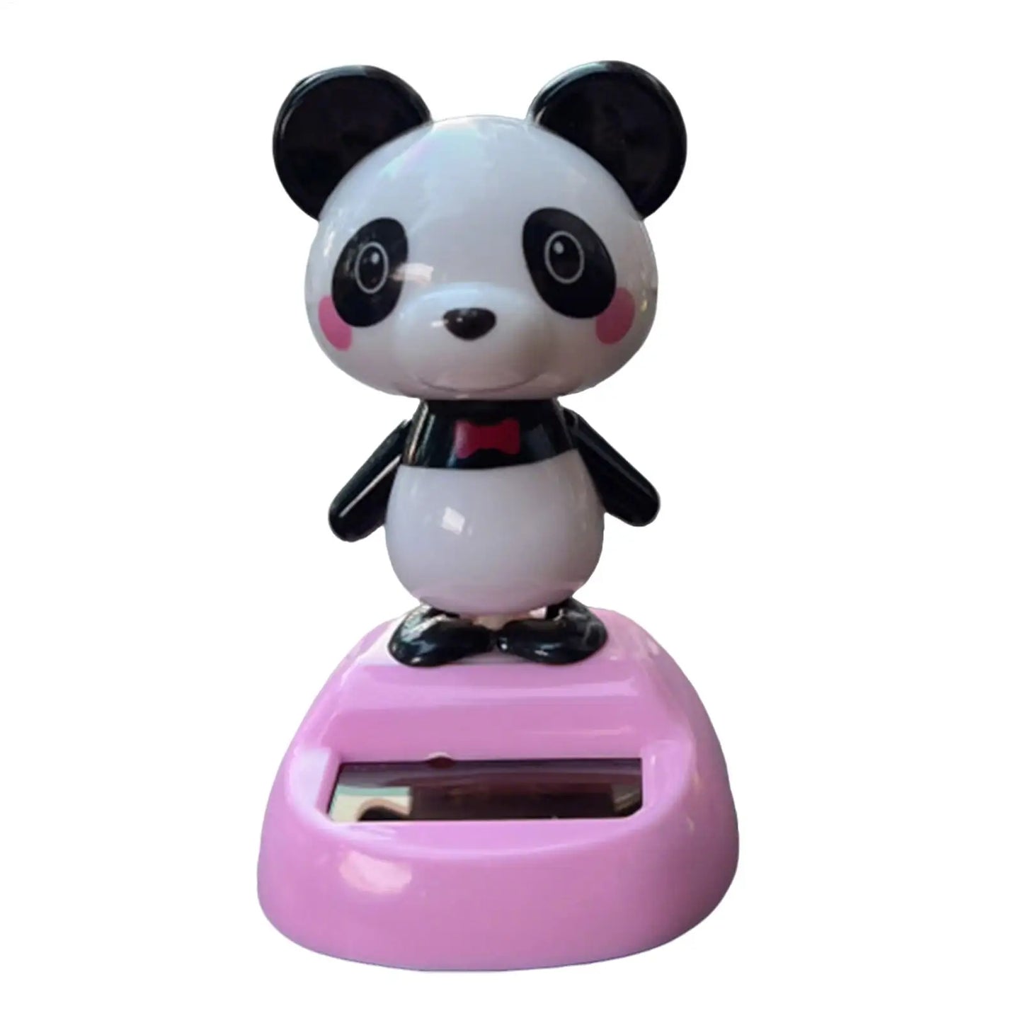 Solar Panda Car Dashboard Ornament – Swinging Doll Decor