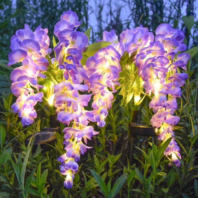 Solar Wisteria Flower Garden Light – Waterproof Outdoor Lawn Lamp