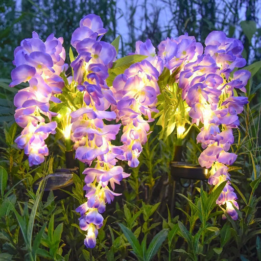 Solar Wisteria Flower Garden Light – Waterproof Outdoor Lawn Lamp