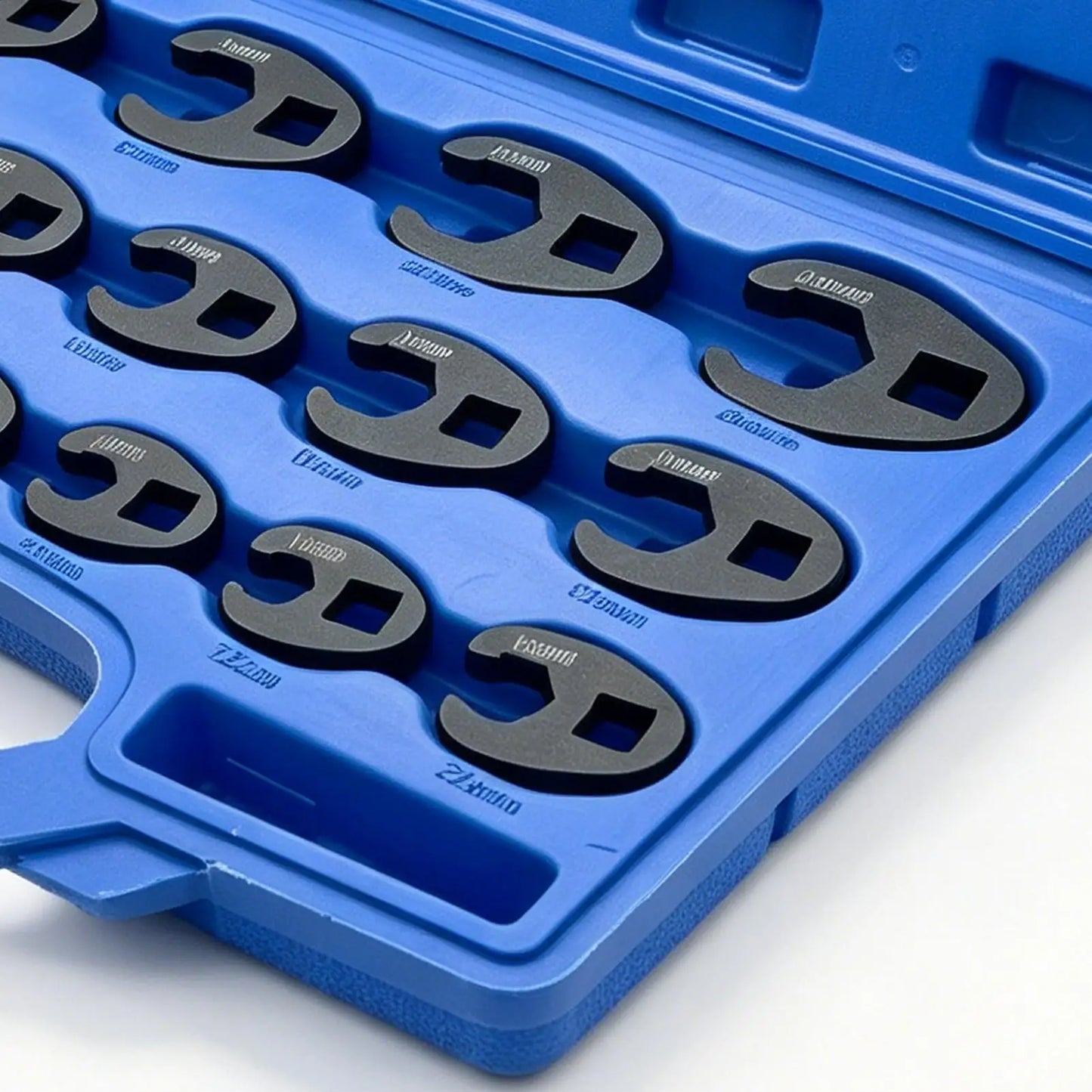 15-Piece Metric Crowfoot Wrench Set 8mm–32mm | Flare Nut Kit