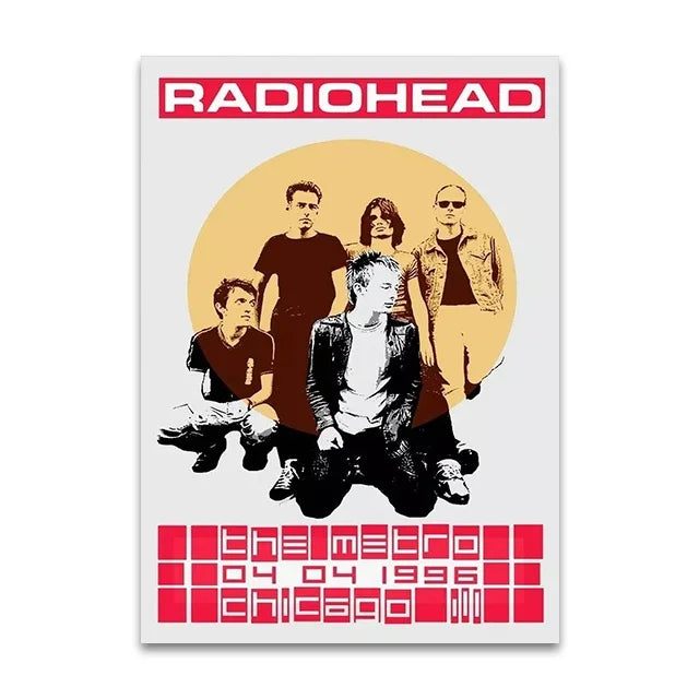 Rock Band Album Vintage Canvas Wall Art Print | Music Gift