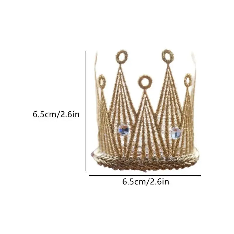 Royal Baby Crown Headband – Elastic Toddler Hair Accessory