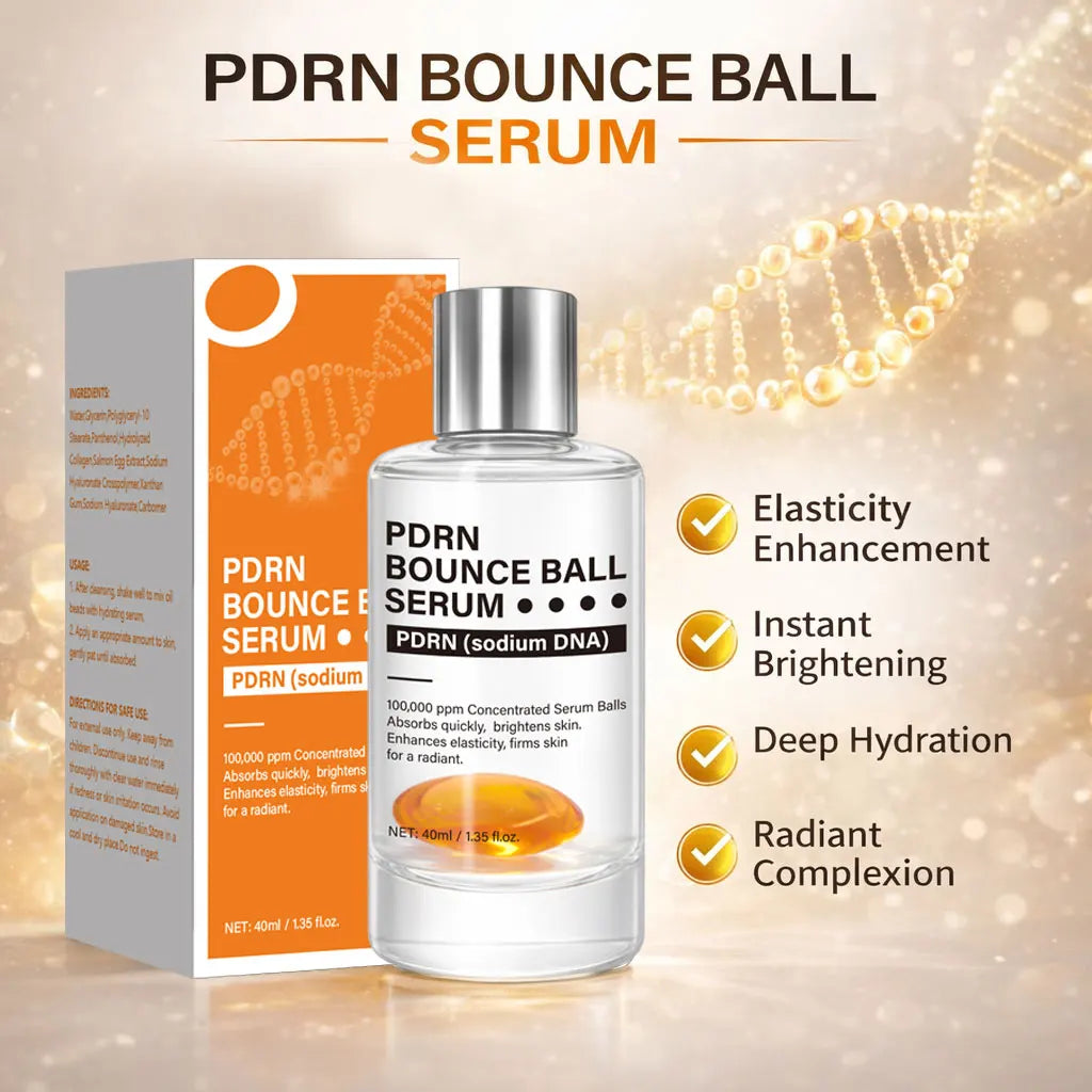 Salmon PDRN Bounce Ball Serum 99% Pure PDRN Salmon DNA for Firming Skin, Hydrates and Moisturizes, Brightens Skin Tone ,40g Peaceful Pleasures Health and Wellness