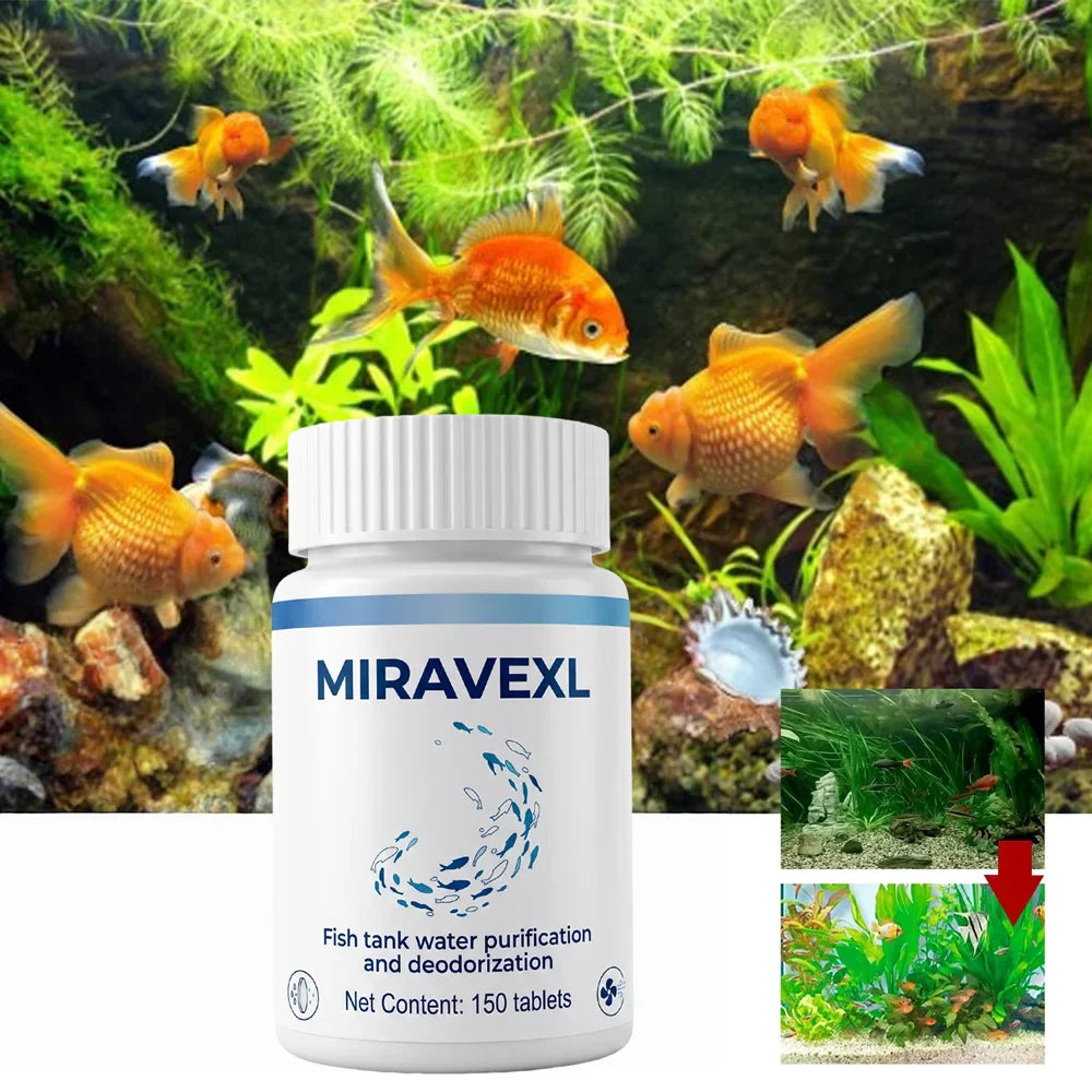 Aquarium Water Clarifying Tablets – Clear, Fresh & Odor-Free