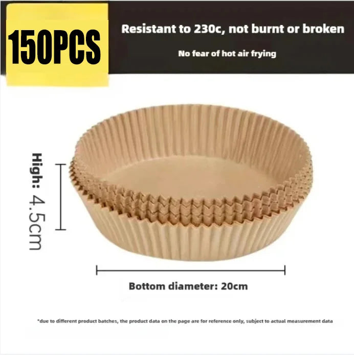 Air Fryer Disposable Parchment Liners – 23cm Square & Round