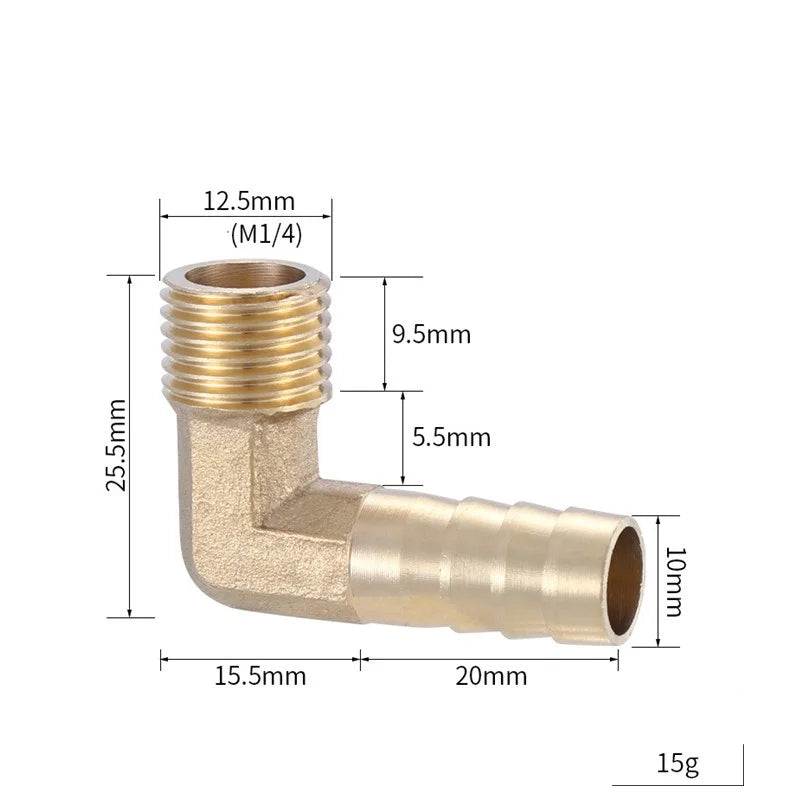 Brass Barb Hose Fitting 4–19mm BSP Female Thread Adapter